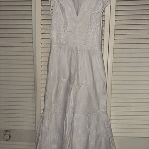 Vineyard Vines White Lace Maxi Dress
